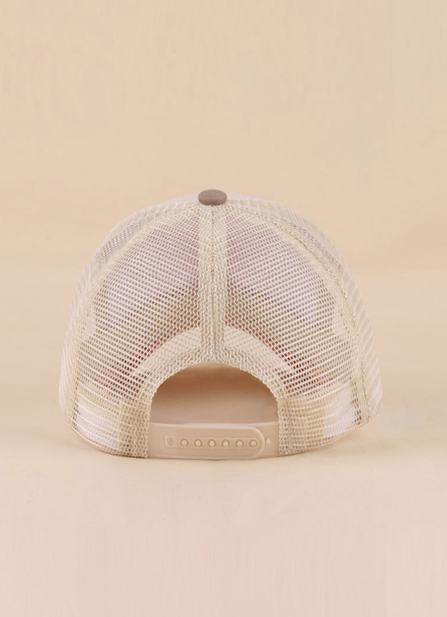 Could Be Meaner Two Tone Mesh Snapback Hat || Ash Mocha