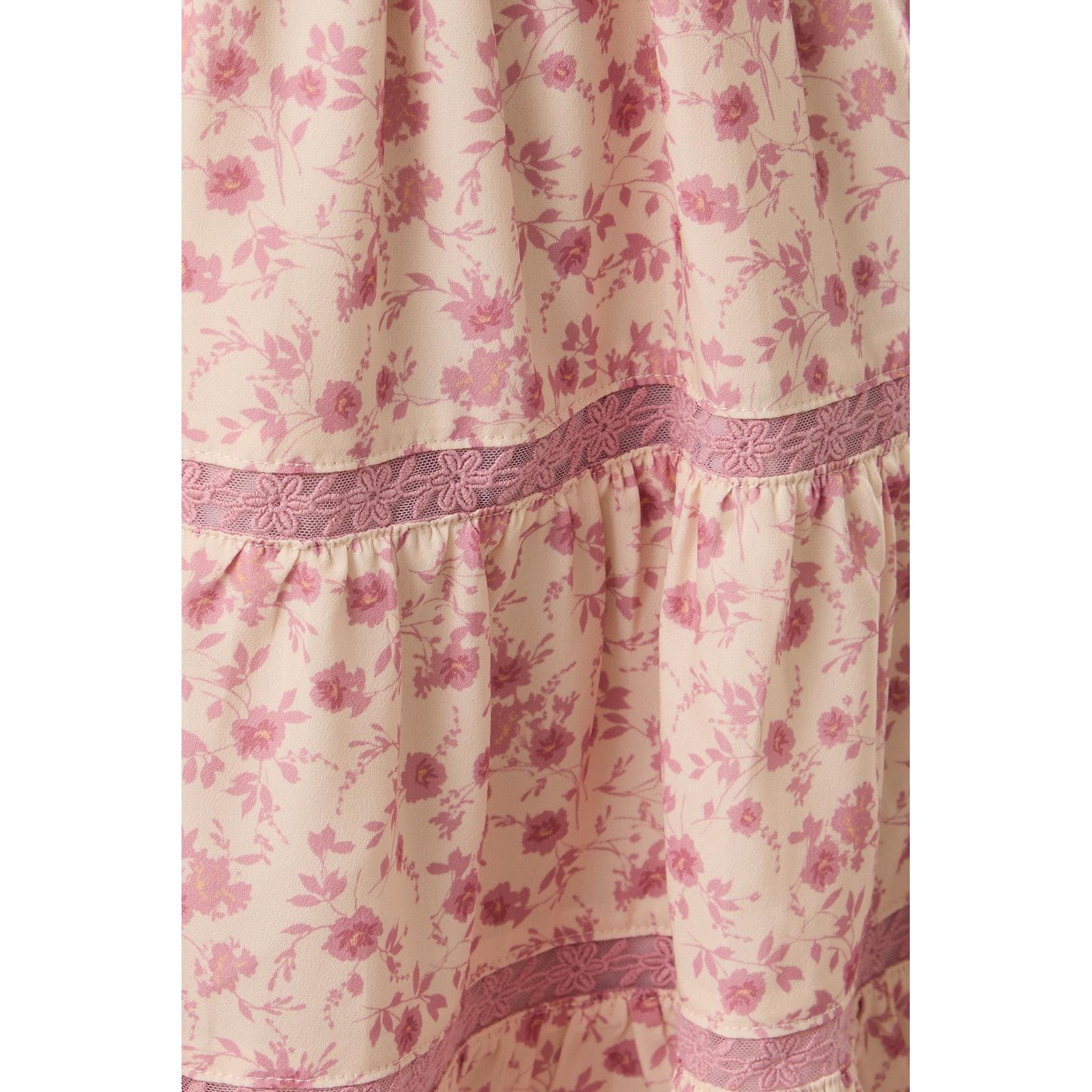 Sleeveless Mini Dress || Mauve Floral