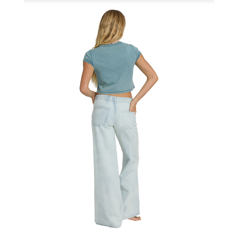 Billabong Jade Saltwashed Elastic Waist Pants || Blue Mist