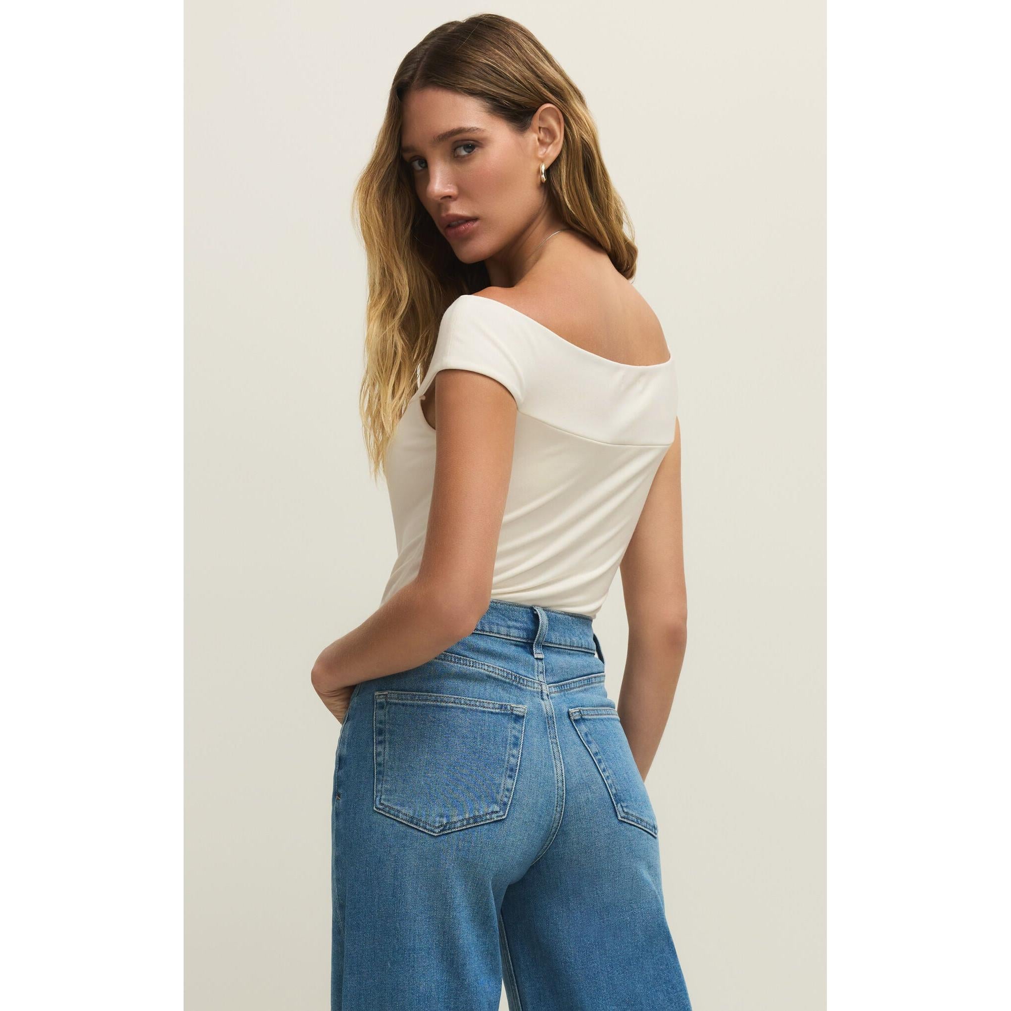 Z Supply Second Skin Off Shoulder Top