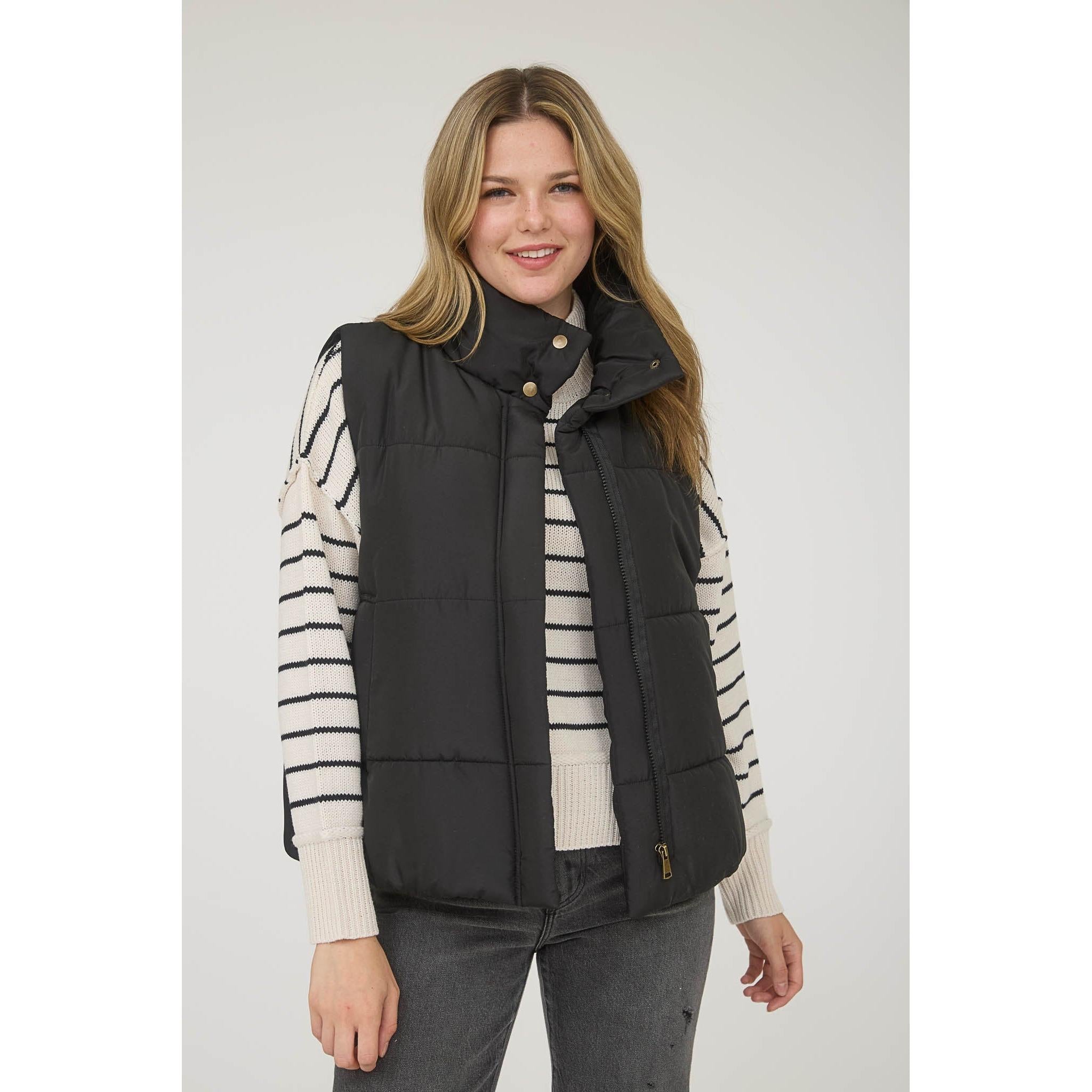 Zip Up Puffer Vest