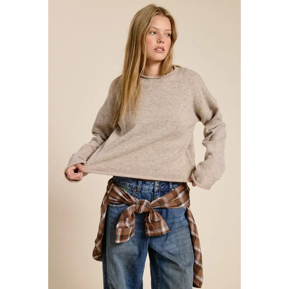 Essential Pullover Sweater || Cappuccino
