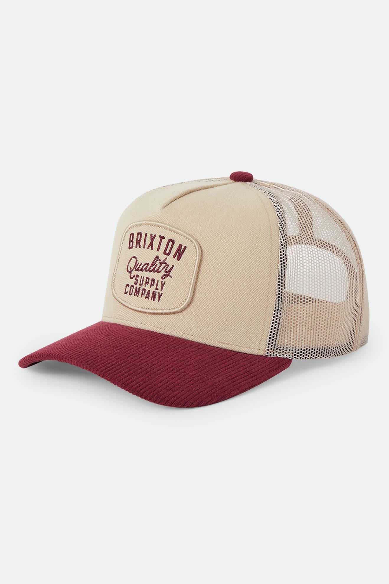 Brixton Hubal Trucker Hat Burgundy