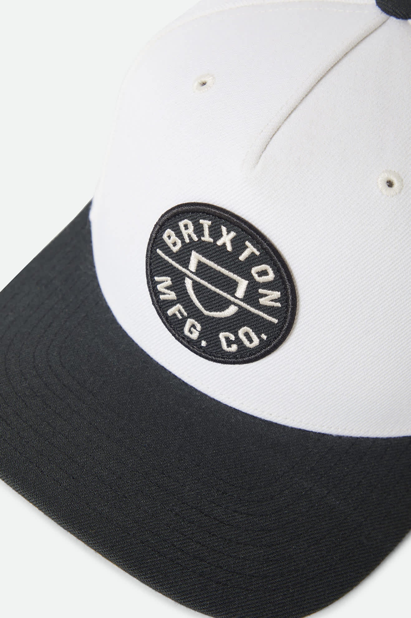 Brixton Crest NetPlus Snapback || Black/Off White