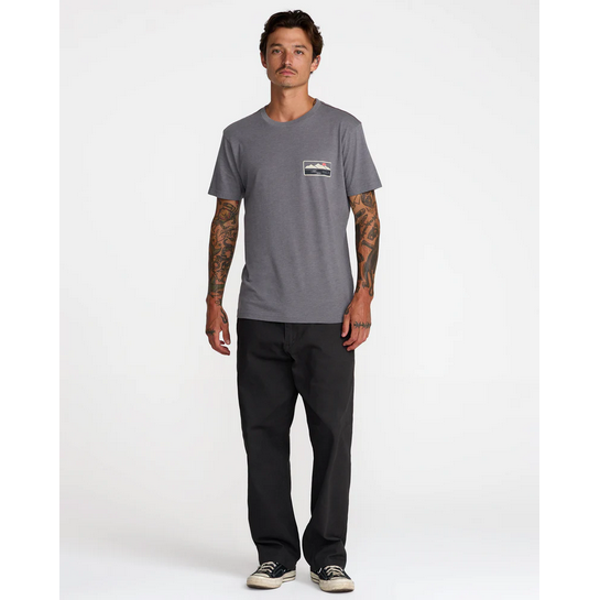 RVCA Peak Cove Short Sleeve Tee || Smoke
