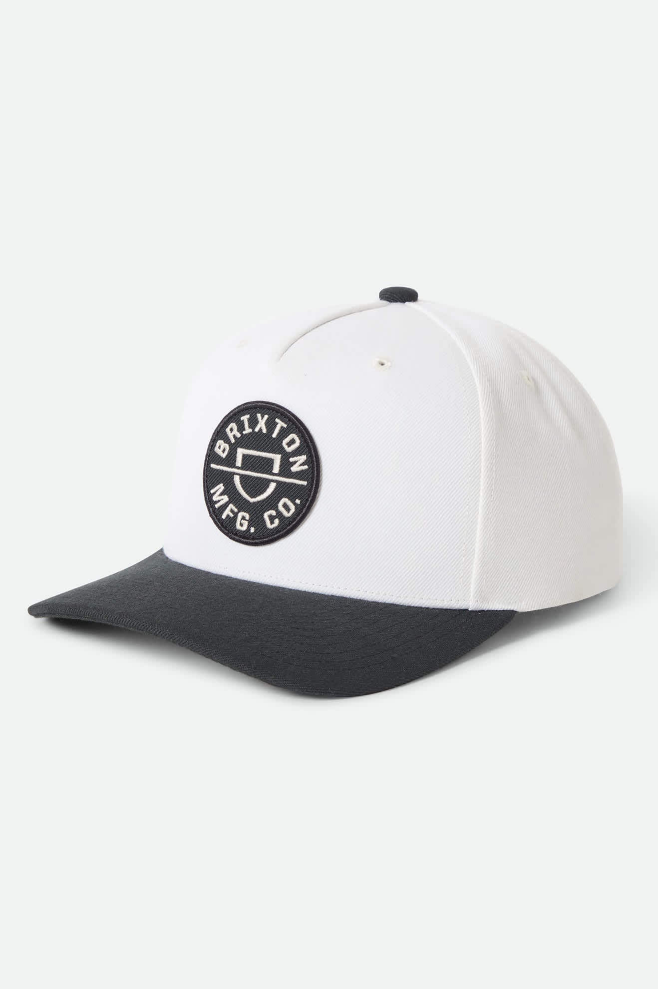Brixton Crest NetPlus Snapback || Black/Off White