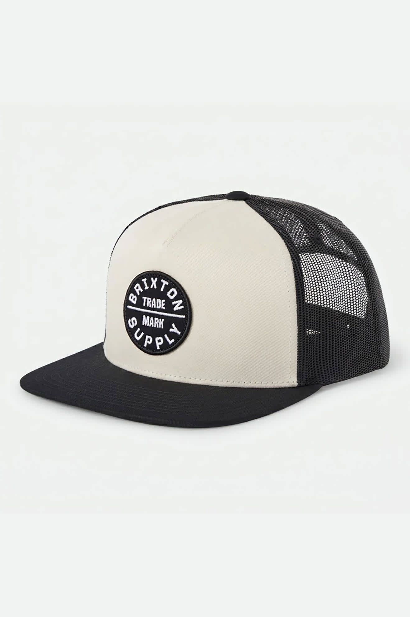 Brixton Oath Trucker Hat || Whitecap/Black