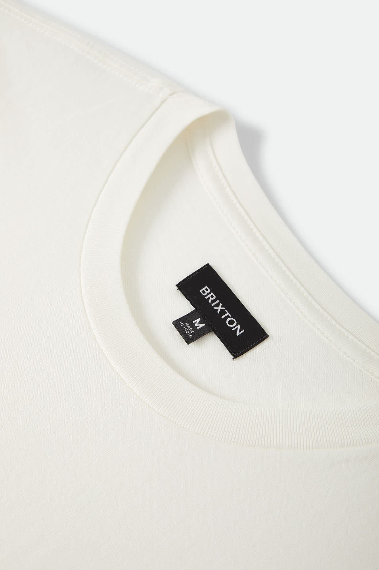 Brixton Baseline Pocket T-Shirt || Off White Vintage Wash