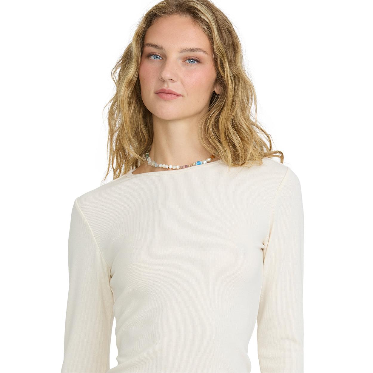 Billabong All I Need Long Sleeve Knit Top || White Cap