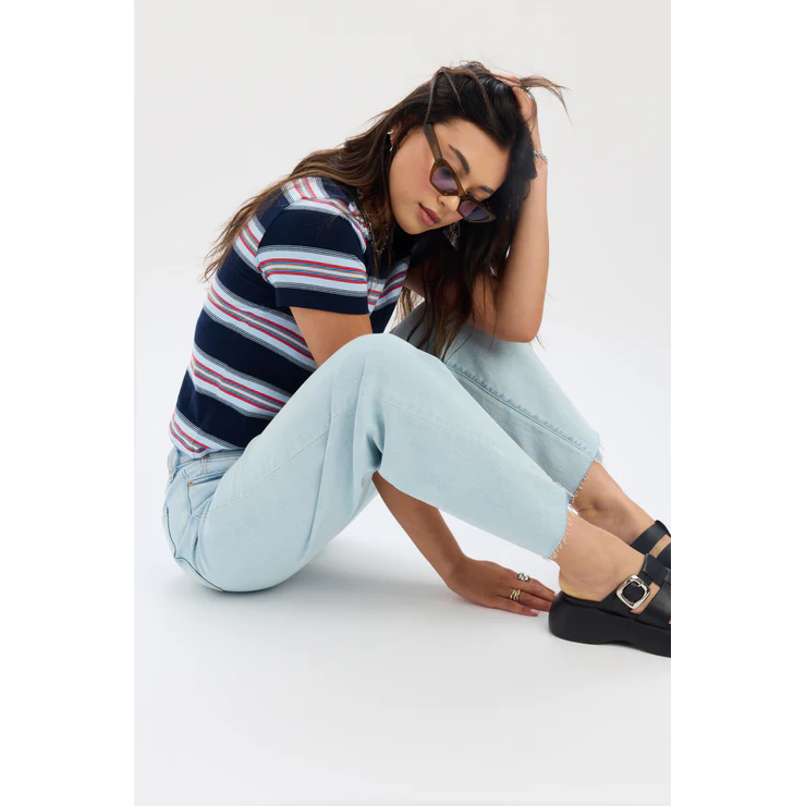 DAZE Pleaser High Rise Wide Ankle ||  Detour