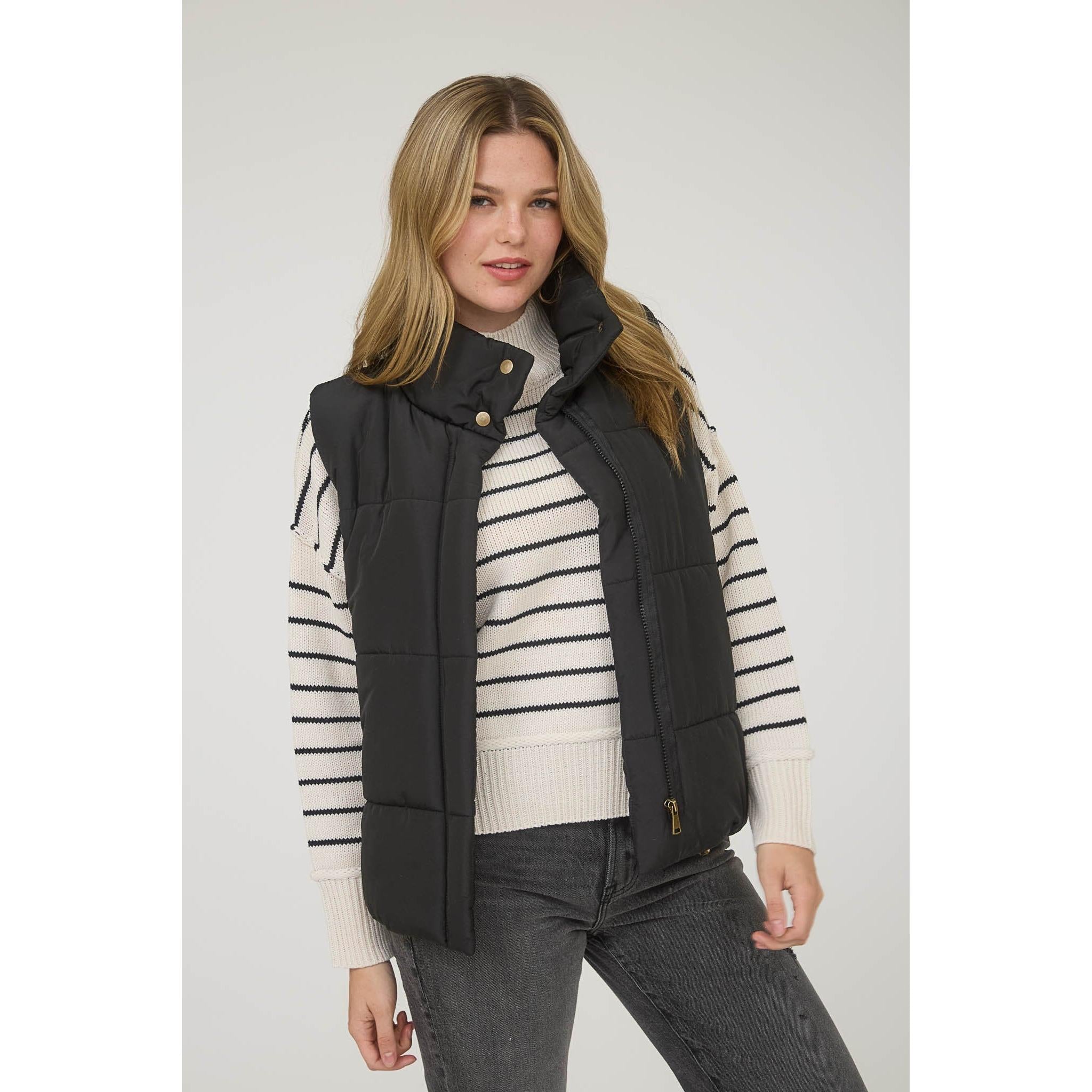 Zip Up Puffer Vest