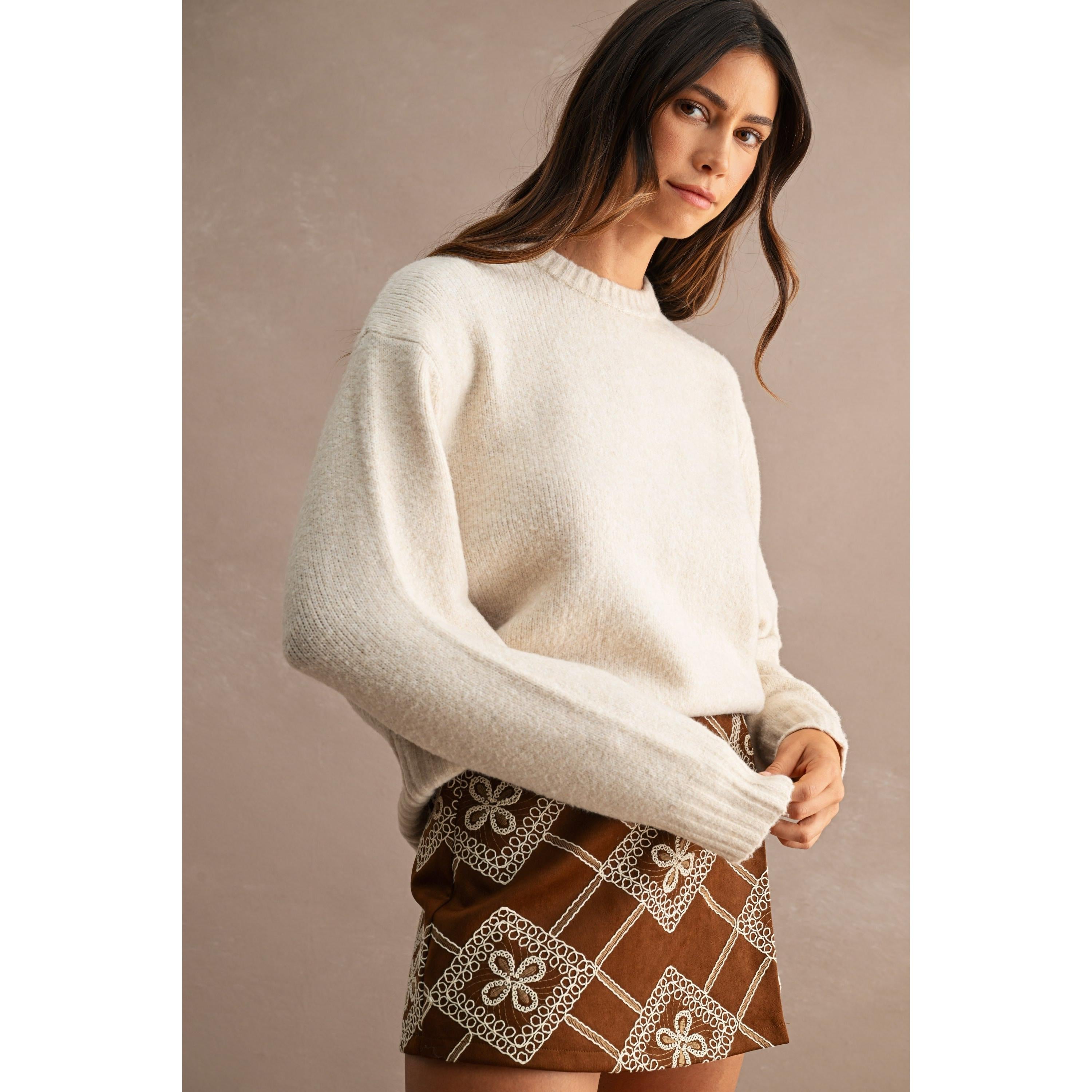 Long Sleeve Crewneck Sweater