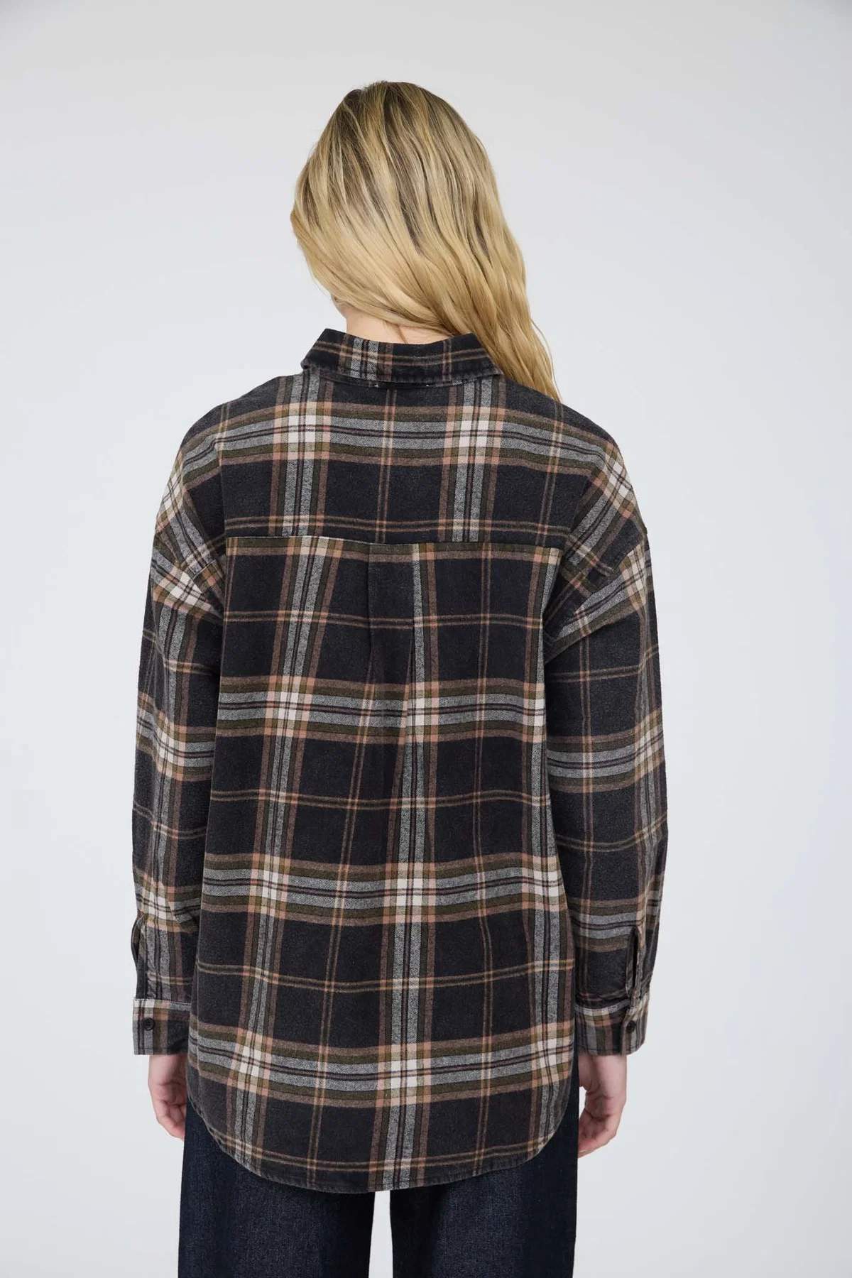 Plaid Button Down Flannel Shirt