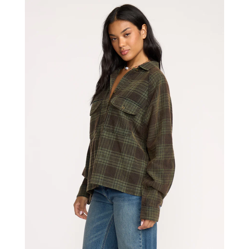 Billabong Coastal Breeze Long Sleeve Shirt || Black