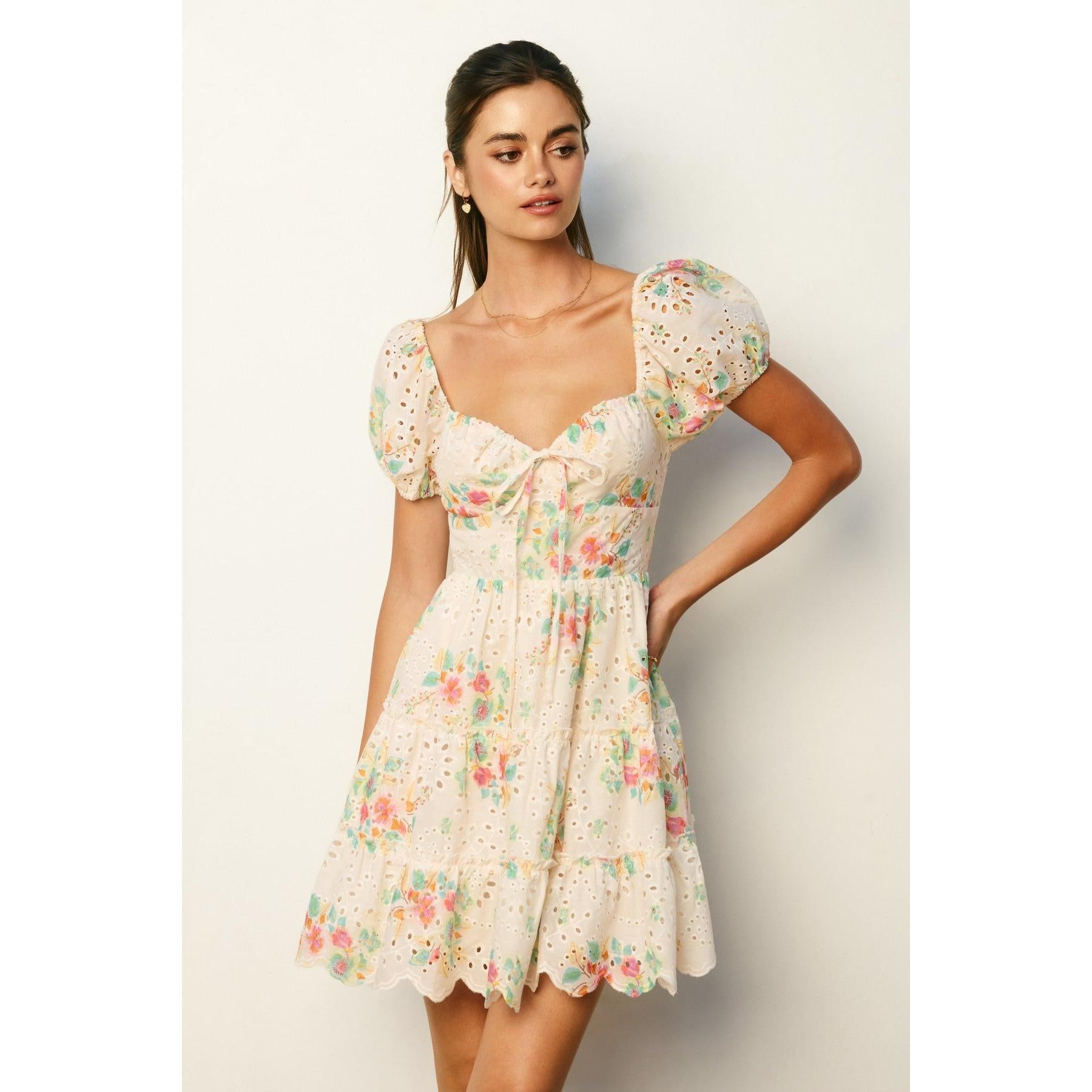 floral mini dress