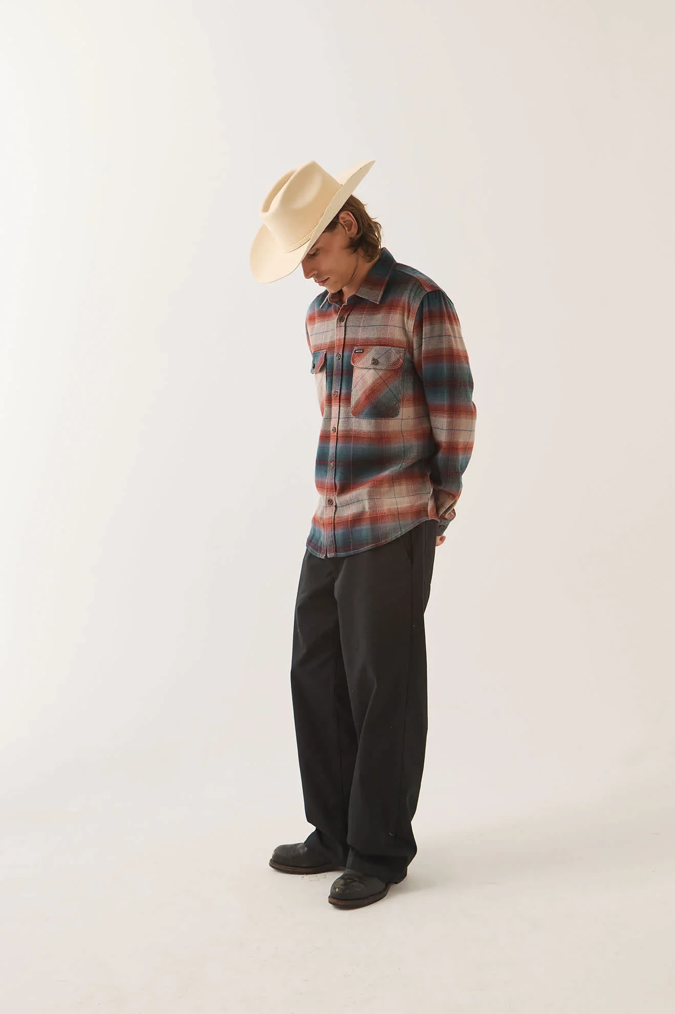 Brixton Bowery Flannel || Multi Shadow