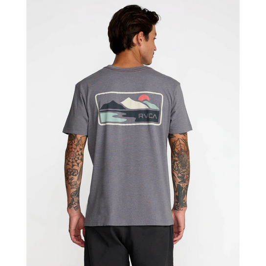 RVCA Peak Cove Short Sleeve Tee || Smoke
