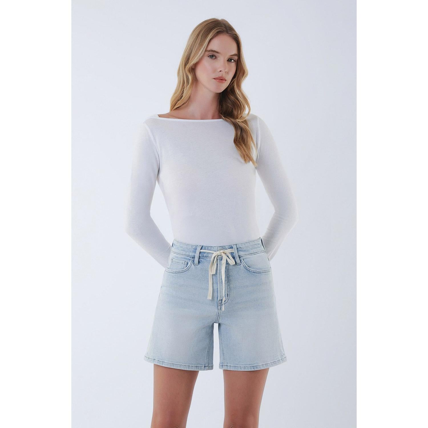Vervet mid length drawstring shorts
