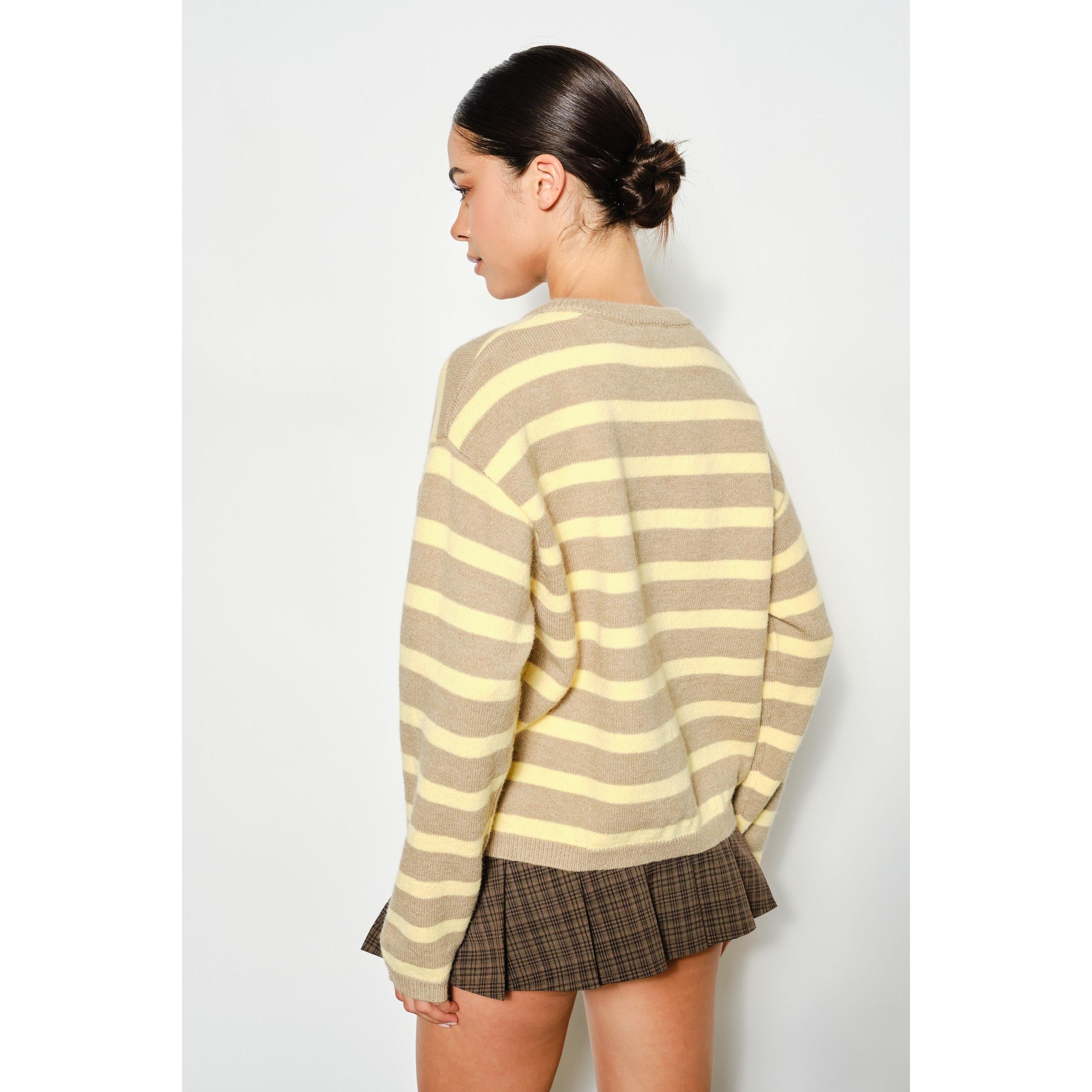 Stripe Oversized Cardigan || Multi