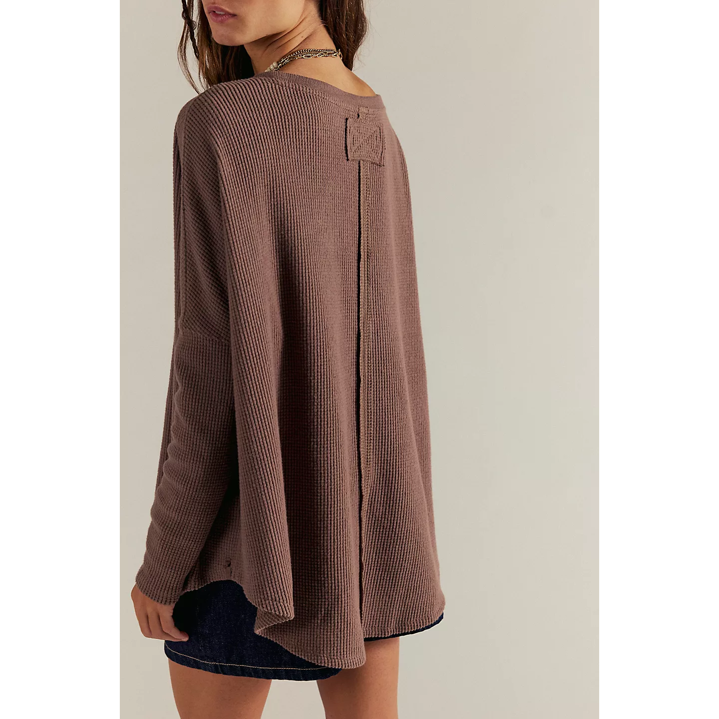 Free People Latte Blues Solid Thermal || Leafless Tree
