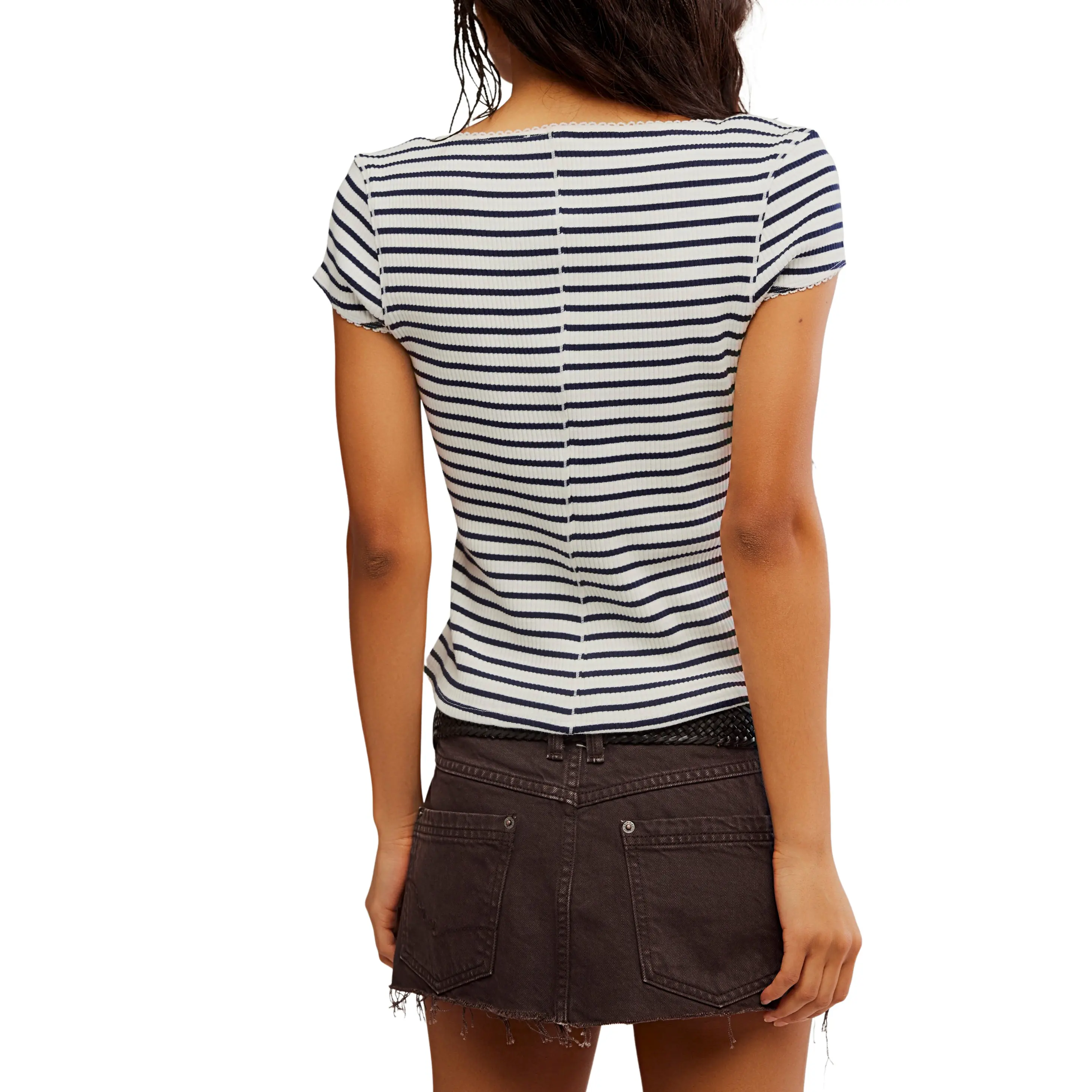 Free People Most Wanted Cardi || Black/White Stripe