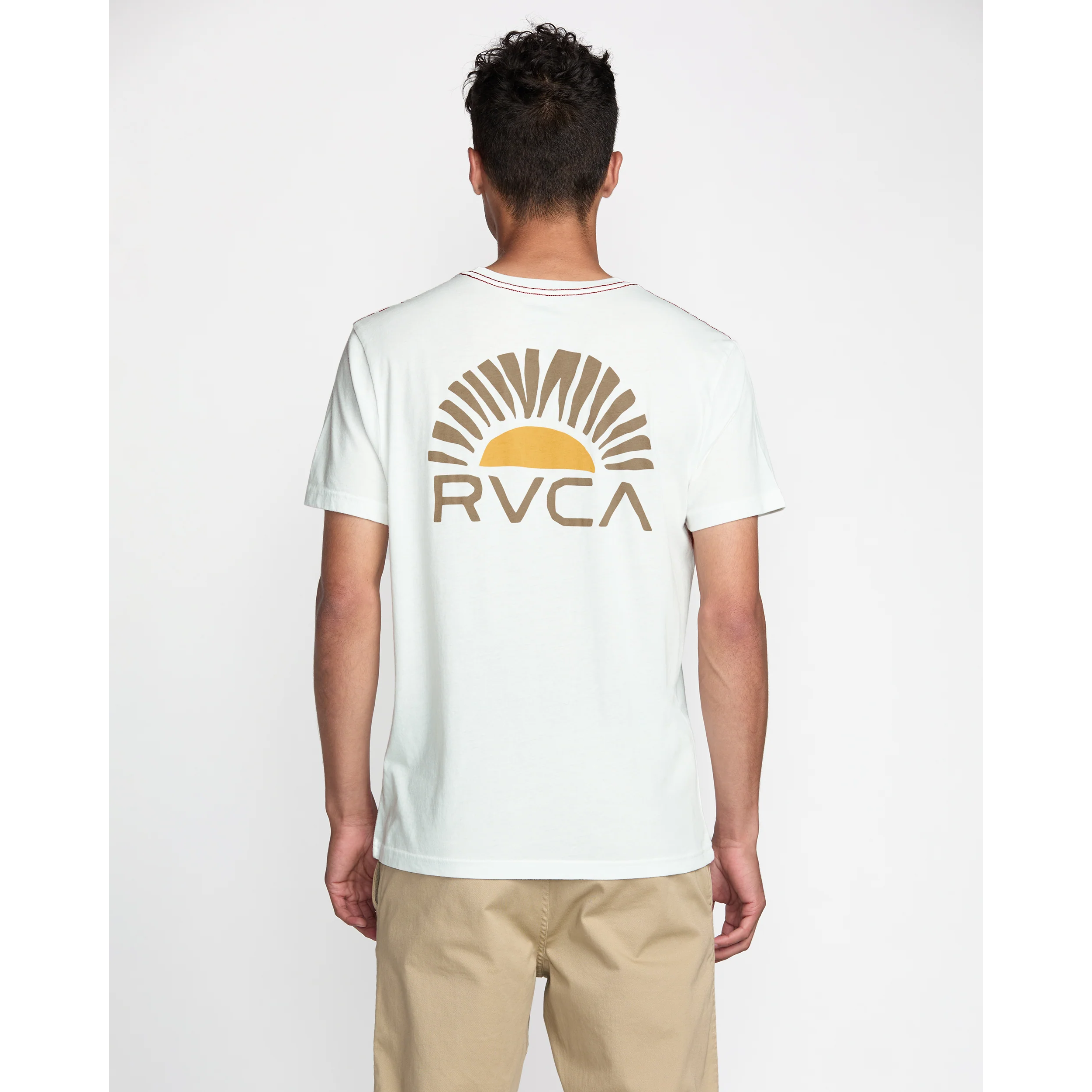 RVCA Rise Cut Short Sleeve Tee || Antique White