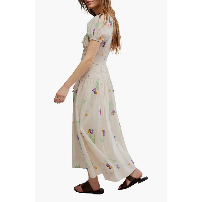 Free People Complete Me Cotton Midi Dress || Tea Combo