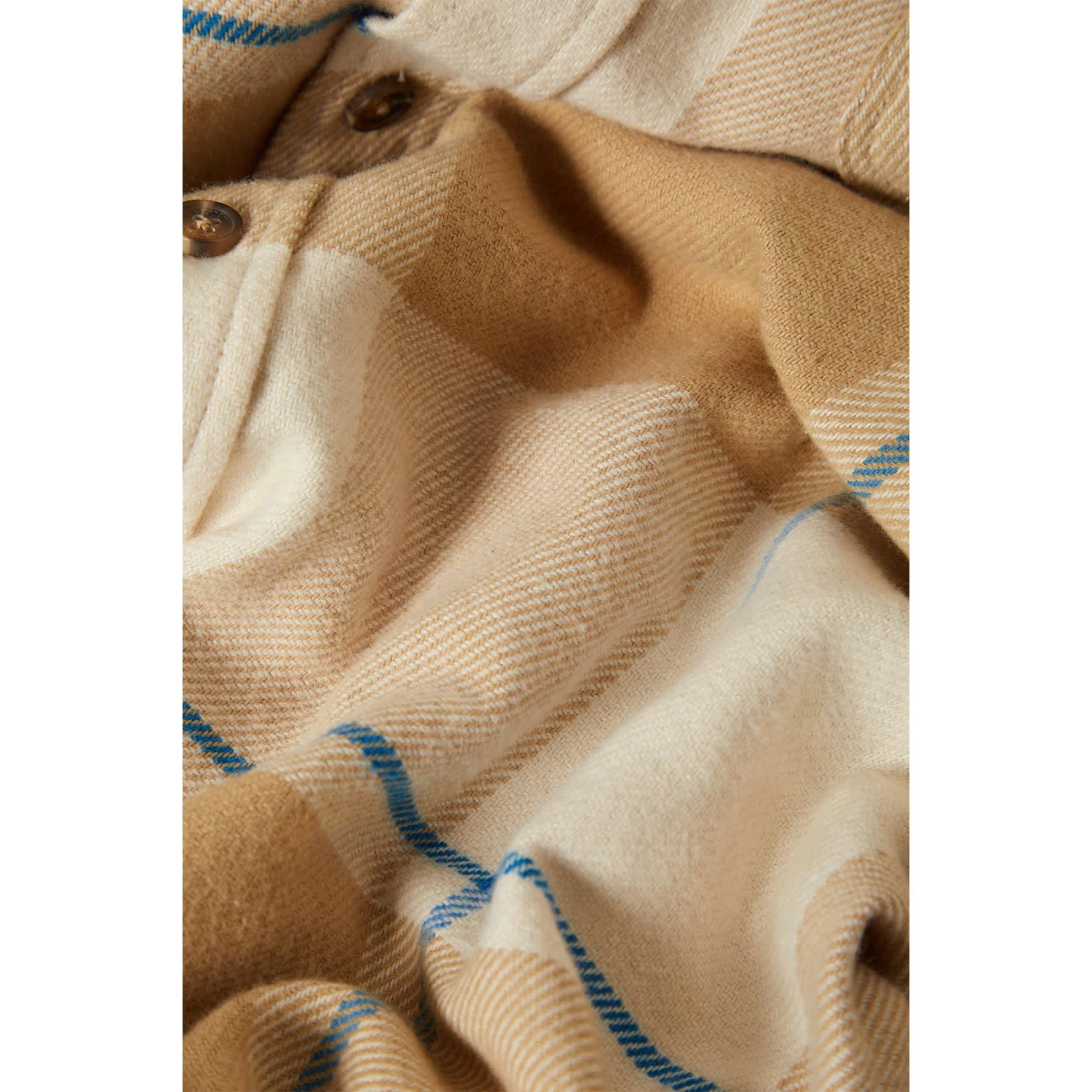 Brixton Bowery Flannel || Whitecap/Sand/Cyber Blue