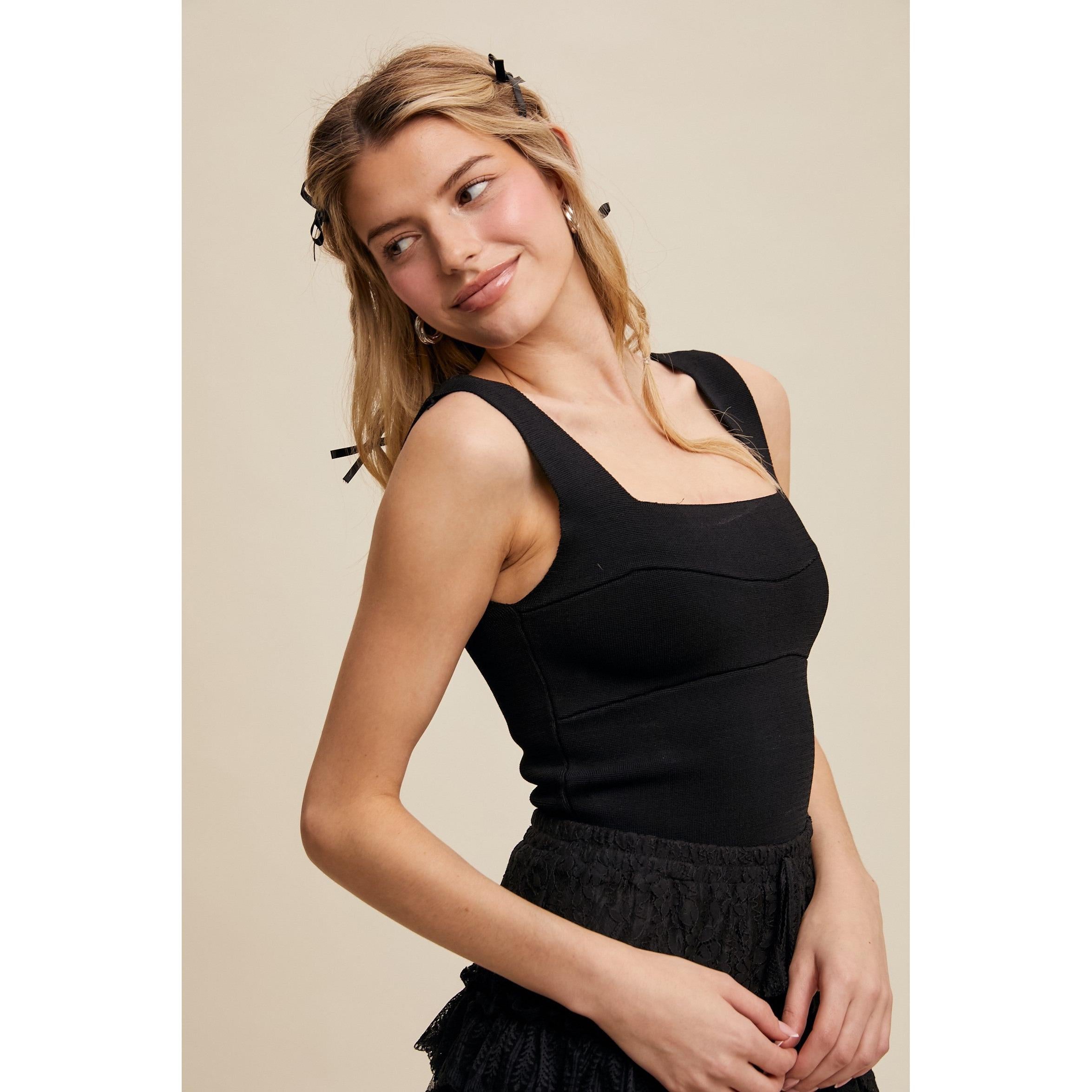 Sweater Brami Top || Black