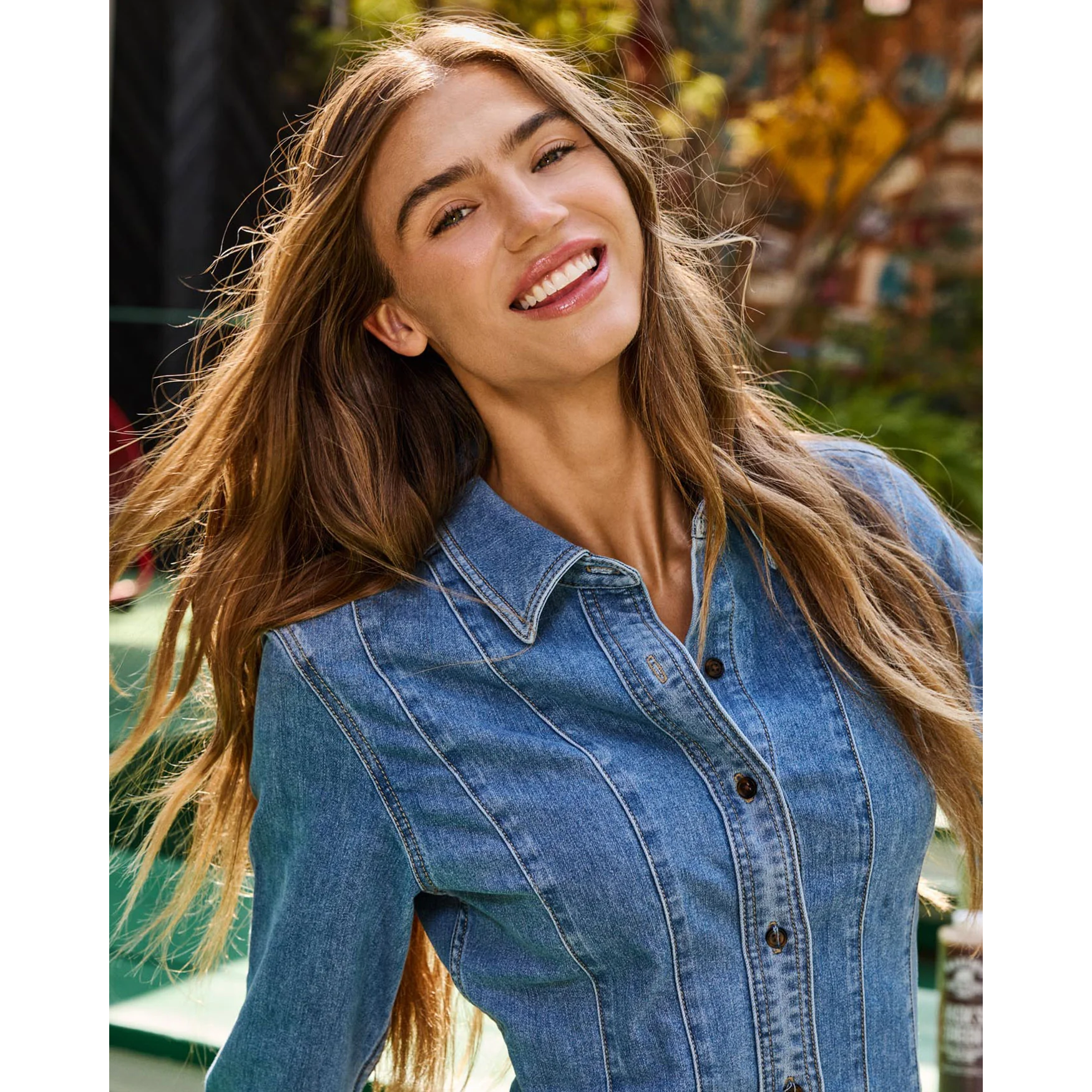 Flag & Anthem Bloomfield Stretch Denim Dress