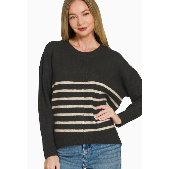 lightweight striped sweater