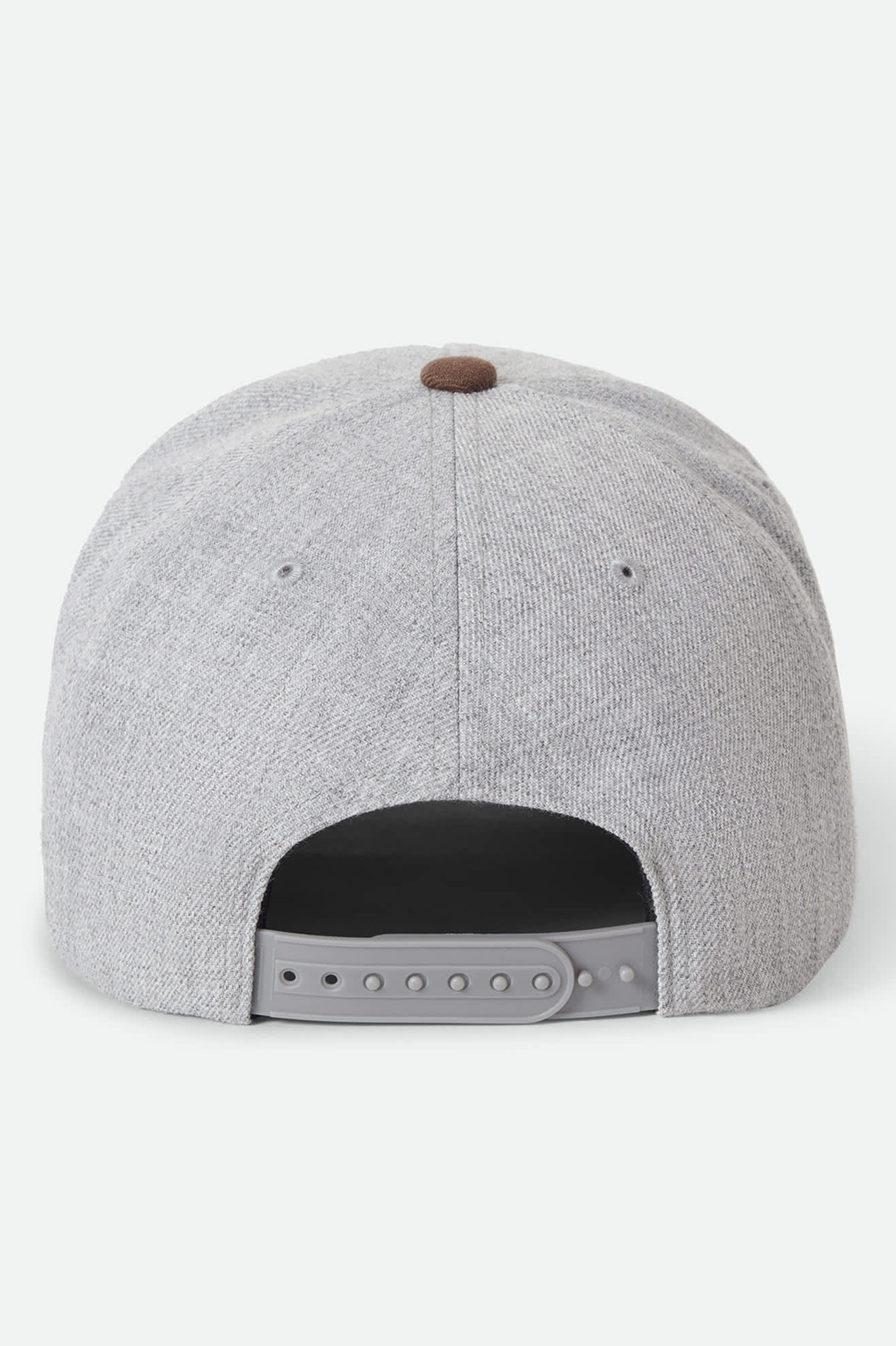 Brixton Crest NetPlus Snapback || Heather Grey/Pinecone Brown