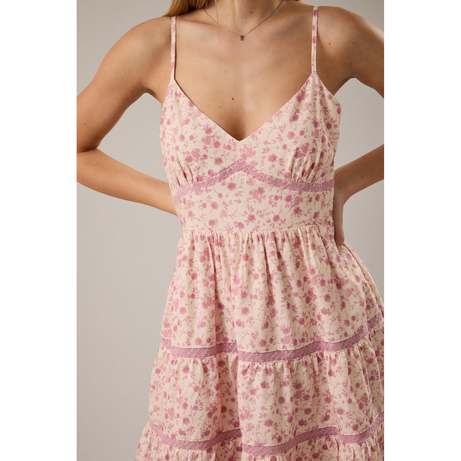 Sleeveless Mini Dress || Mauve Floral