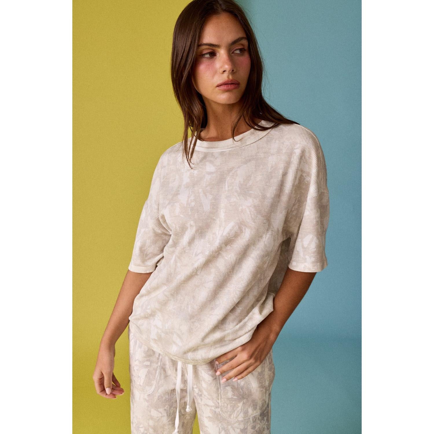 ribbed camo t-shirt