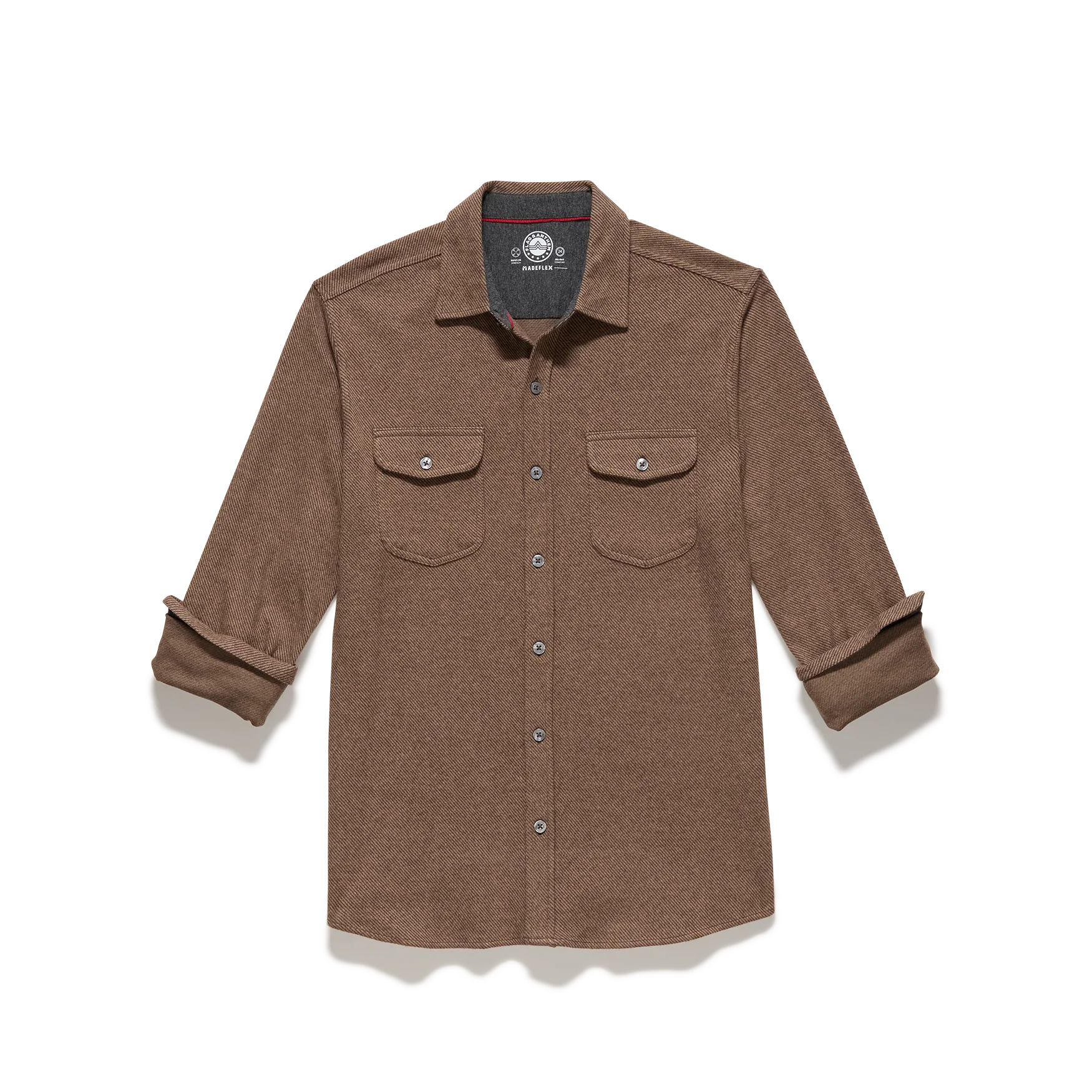 Hero Solid Twill Knit Flannel Shirt