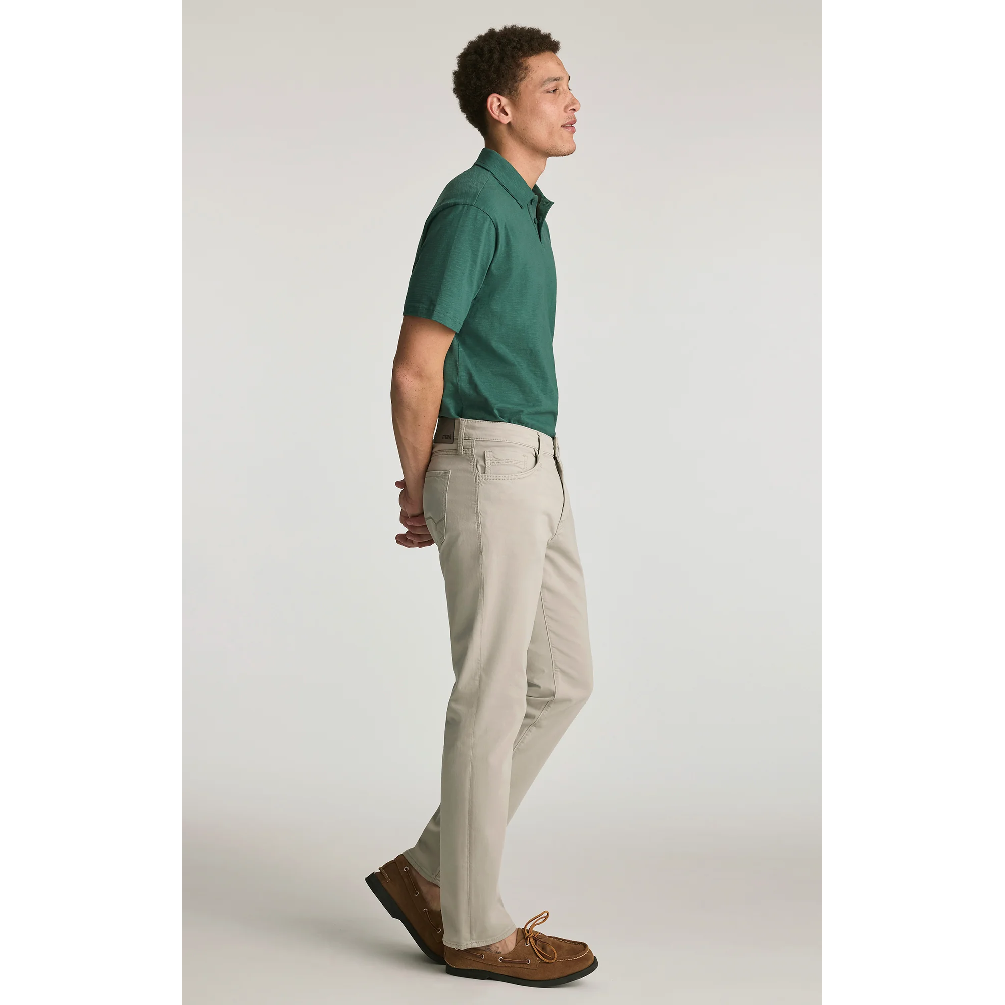 Mavi Zach Straight Leg Pants || Stone Twill