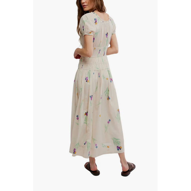 Free People Complete Me Cotton Midi Dress || Tea Combo