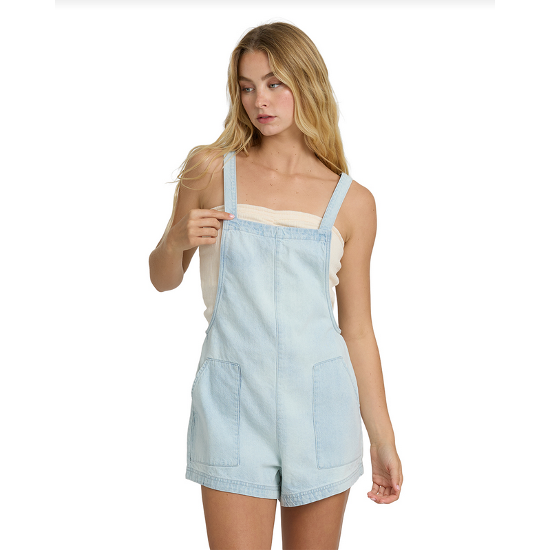 Billabong denim overall shorts shortalls