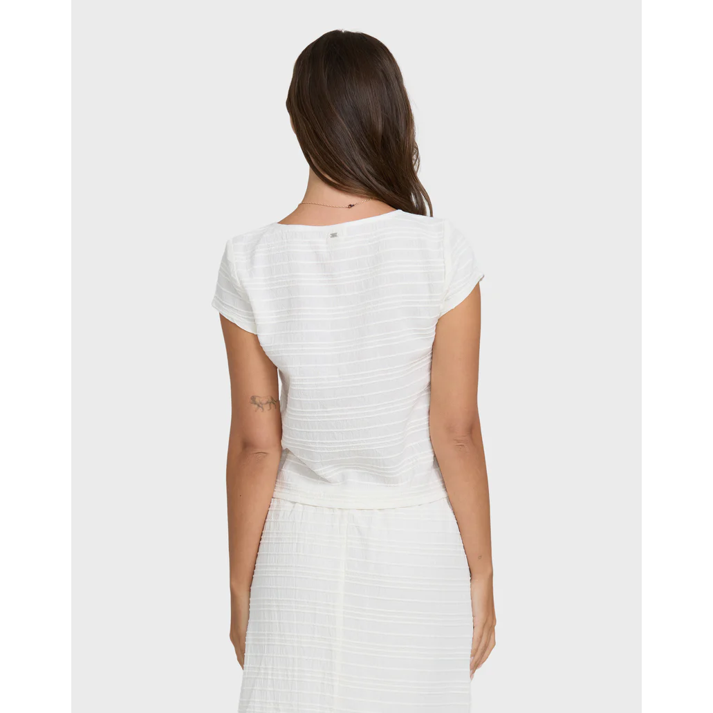 Billabong Your Call Short Sleeve Woven Shirt || Salt Crystal