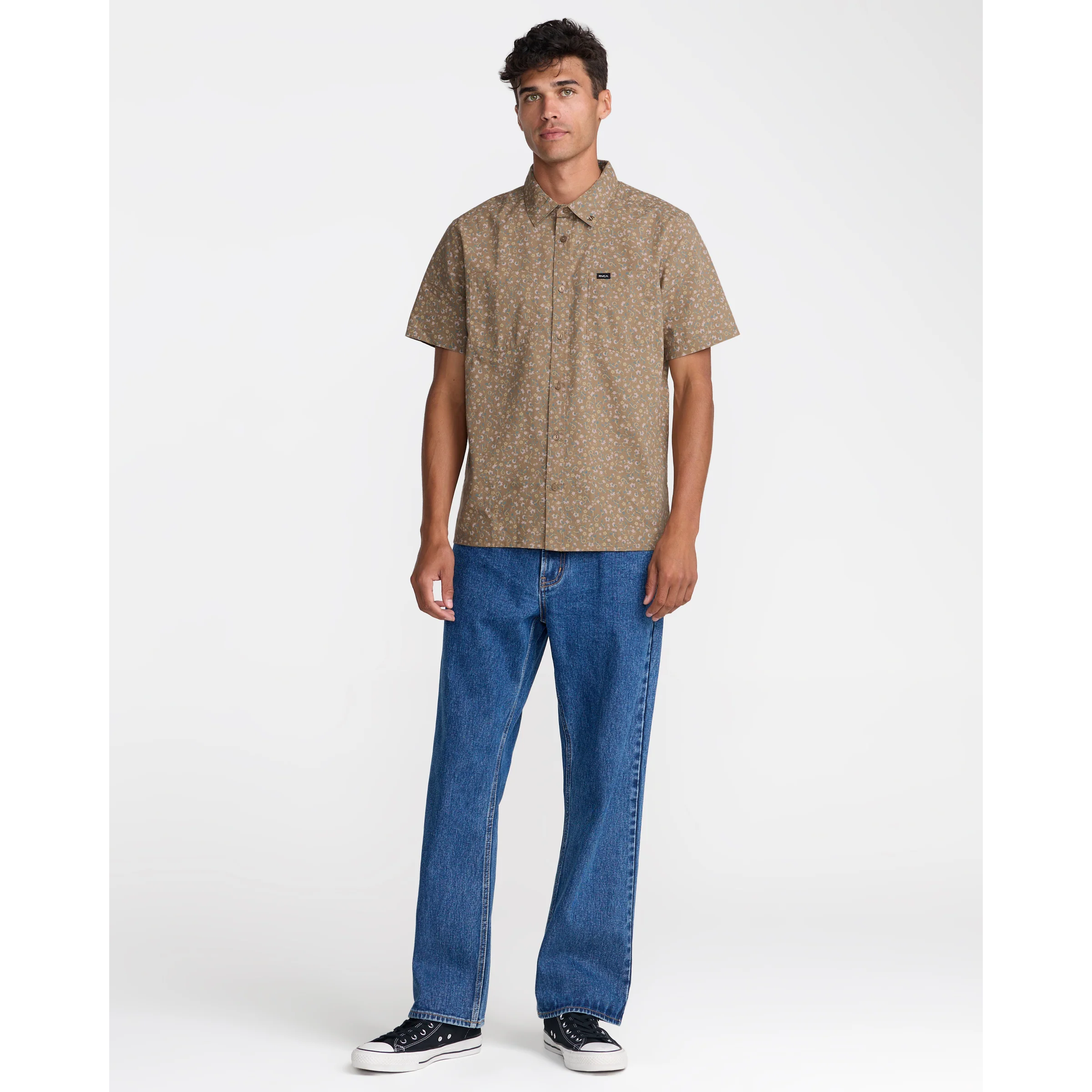 RVCA Breezy Short Sleeve Shirt || Coyote