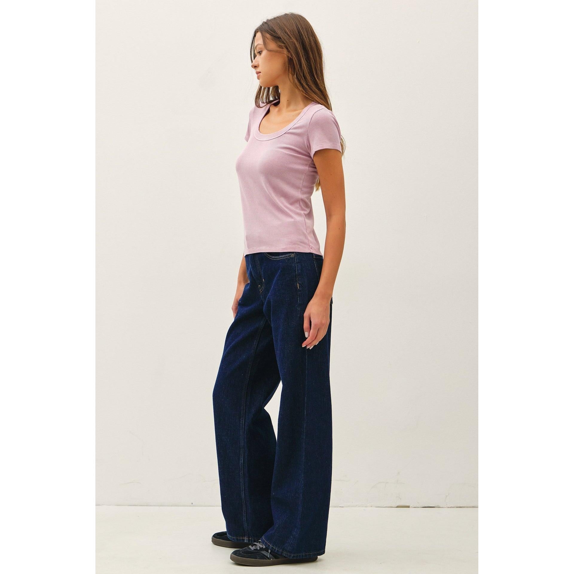 Ultra Soft Ribbed Tee