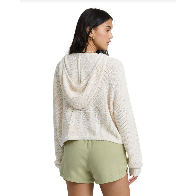 Billabong Hot Beachin Hooded Sweater || White Cap