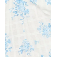 Floral Mini Dress || White/Blue