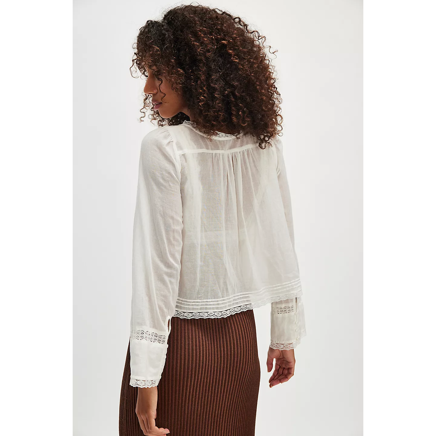 Free People Forevermore Long-Sleeve Top || Ivory