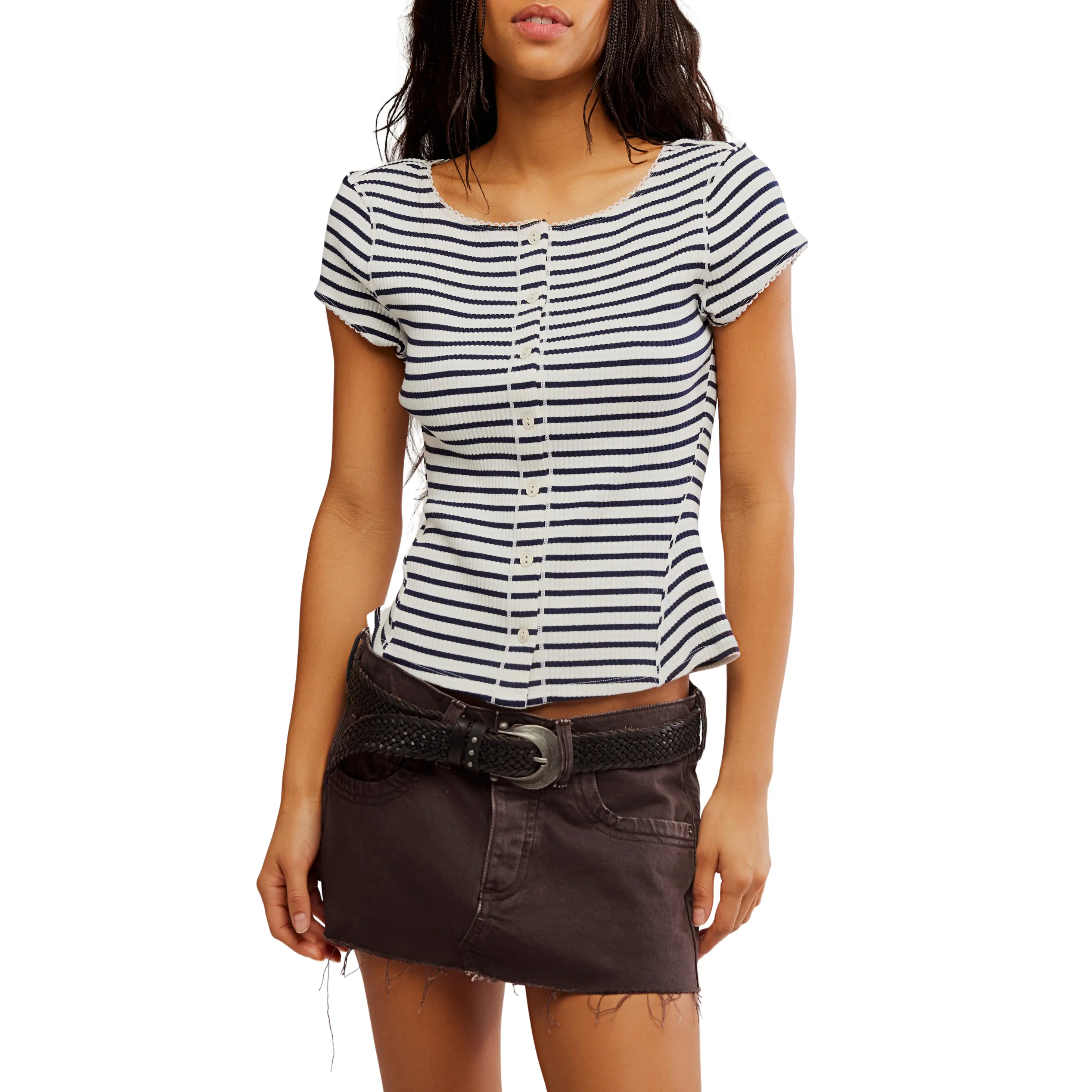 free people black and white stripe top most wanted cards