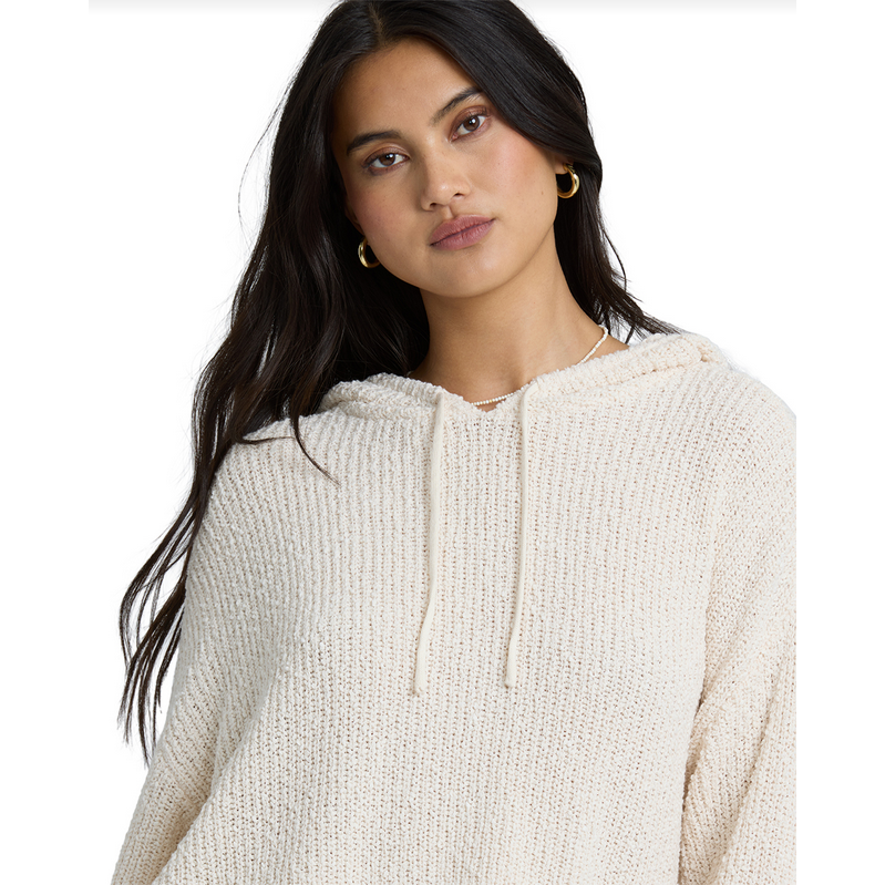 Billabong Hot Beachin Hooded Sweater || White Cap