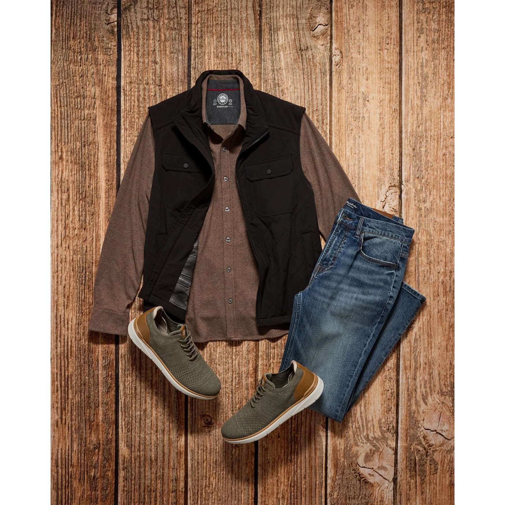 Hero Solid Twill Knit Flannel Shirt