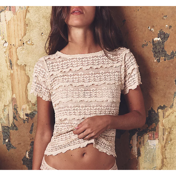 free people lace top