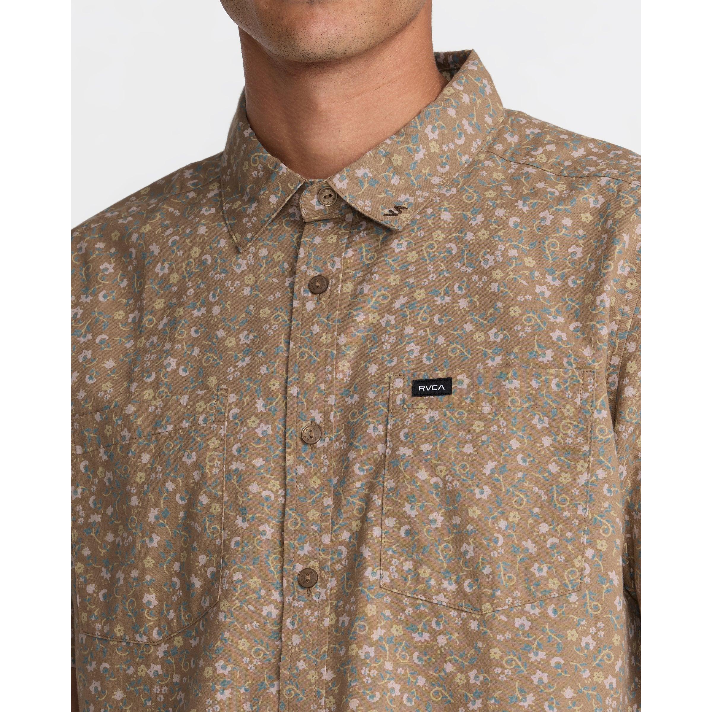 RVCA Breezy Short Sleeve Shirt || Coyote