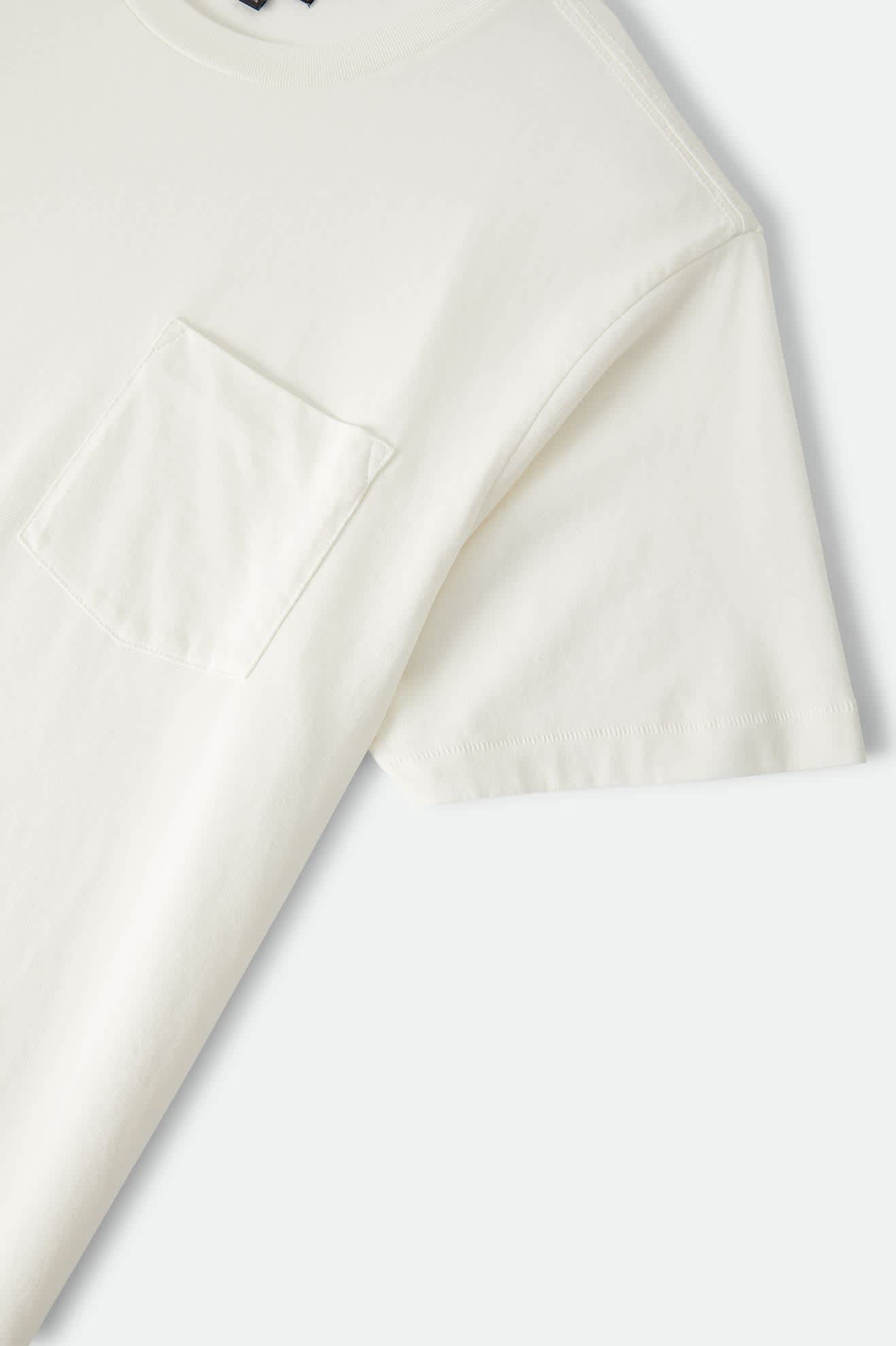 Brixton Baseline Pocket T-Shirt || Off White Vintage Wash